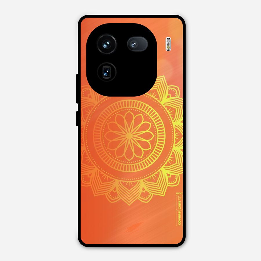 Diwali Rangoli Metal Back Case for iQOO 12