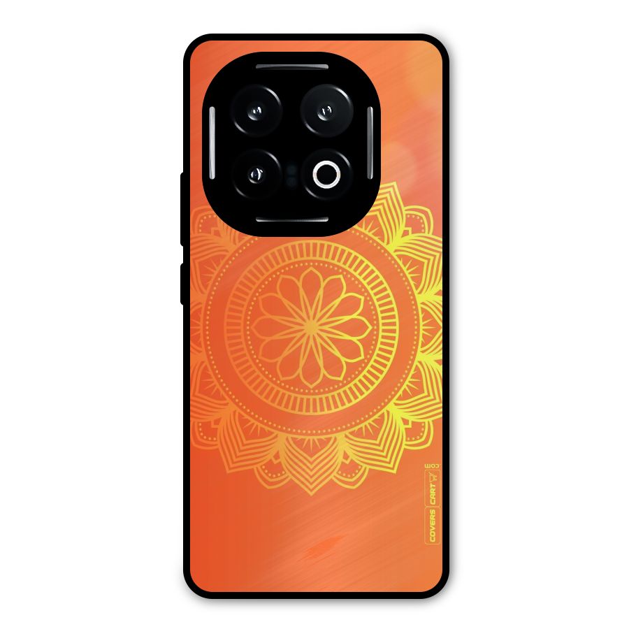 Diwali Rangoli Metal Back Case for iQOO 13