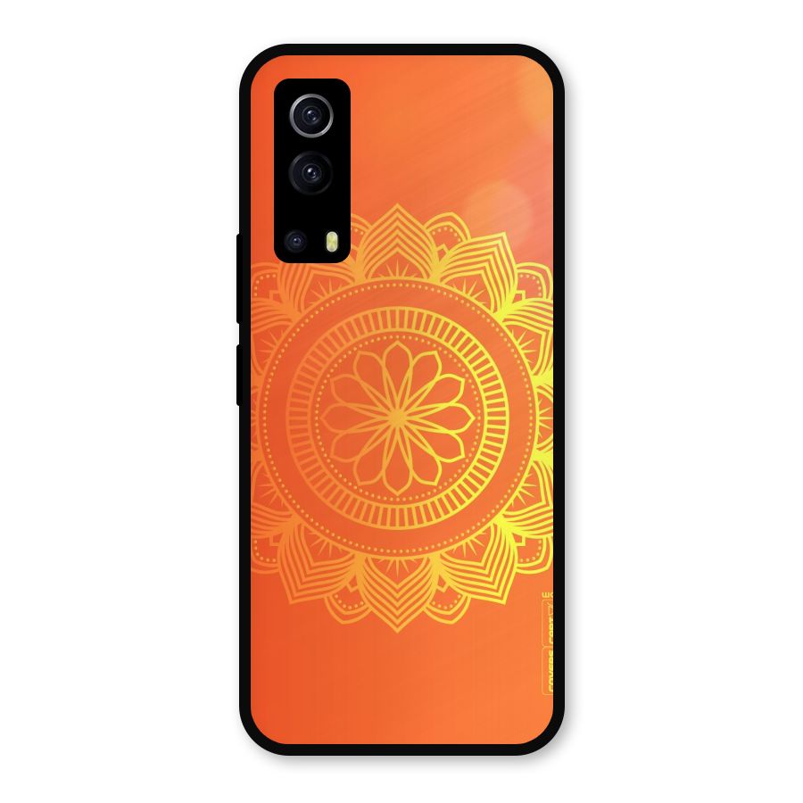 Diwali Rangoli Metal Back Case for iQOO Z3