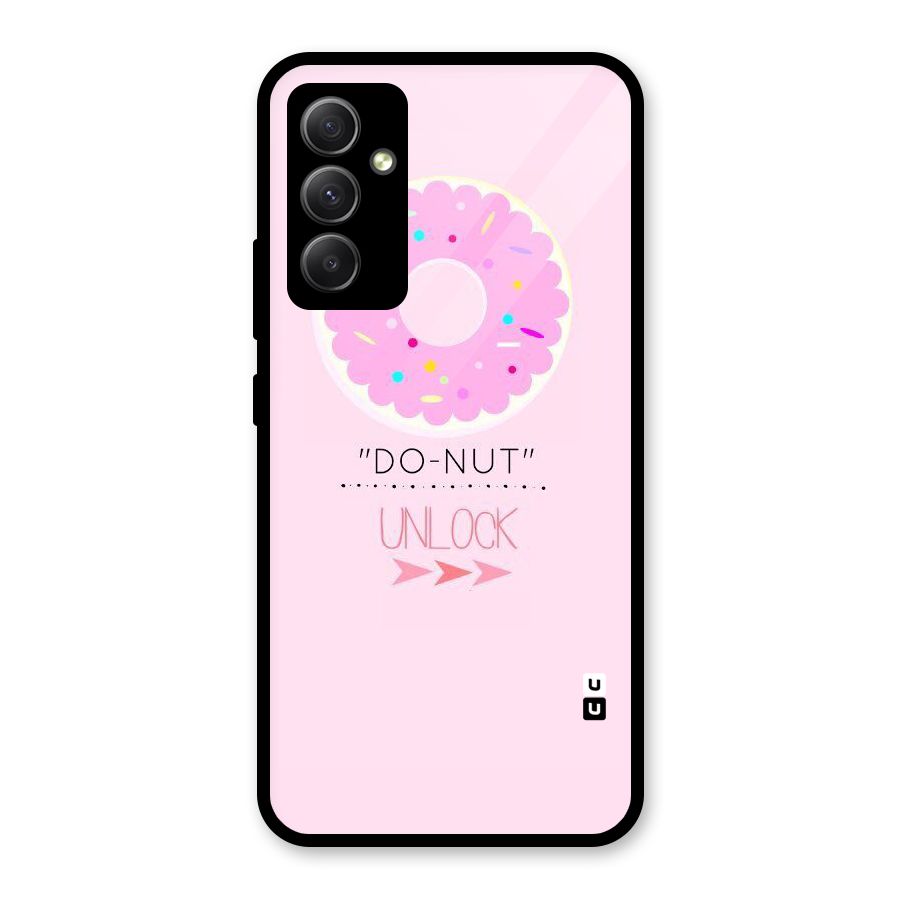 Do-Nut Unlock Glass Back Case for Galaxy A34