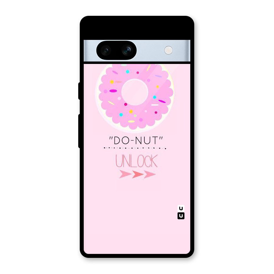 Do-Nut Unlock Glass Back Case for Google Pixel 7a