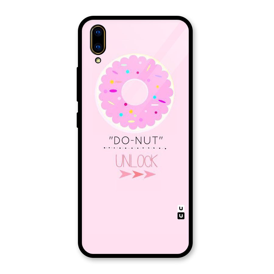 Do-Nut Unlock Glass Back Case for Vivo V11 Pro