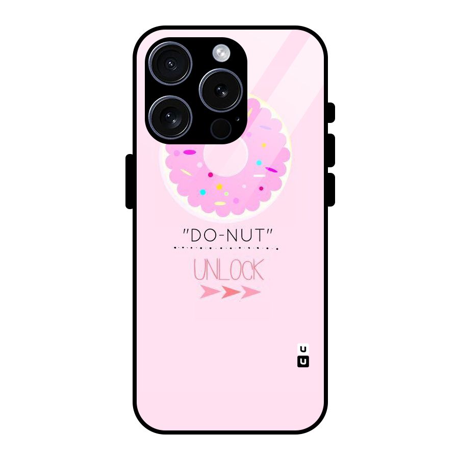 Do-Nut Unlock Glass Back Case for iPhone 15 Pro