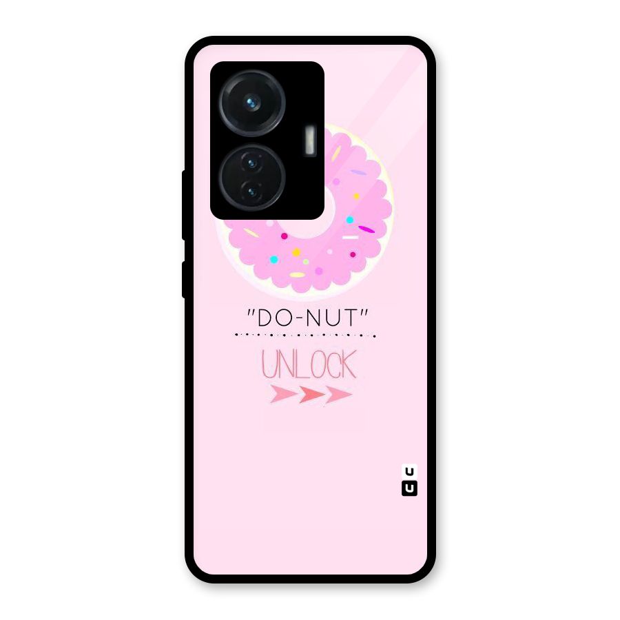 Do-Nut Unlock Glass Back Case for iQOO Z6 44W