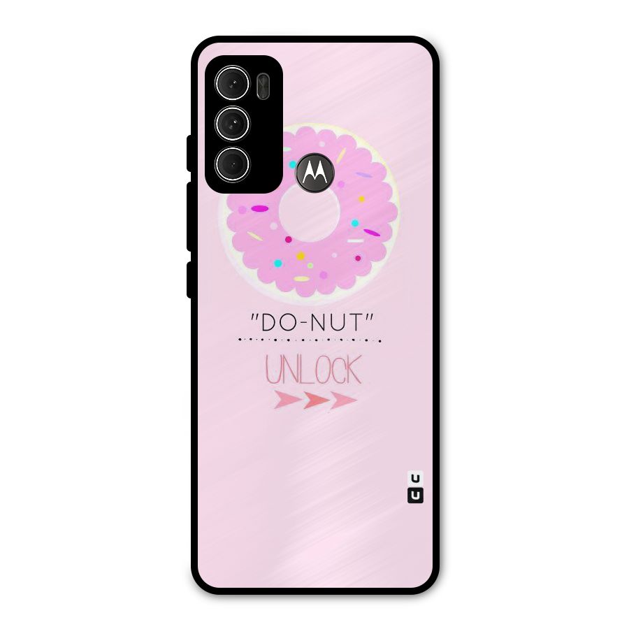 Do-Nut Unlock Metal Back Case for Moto G60