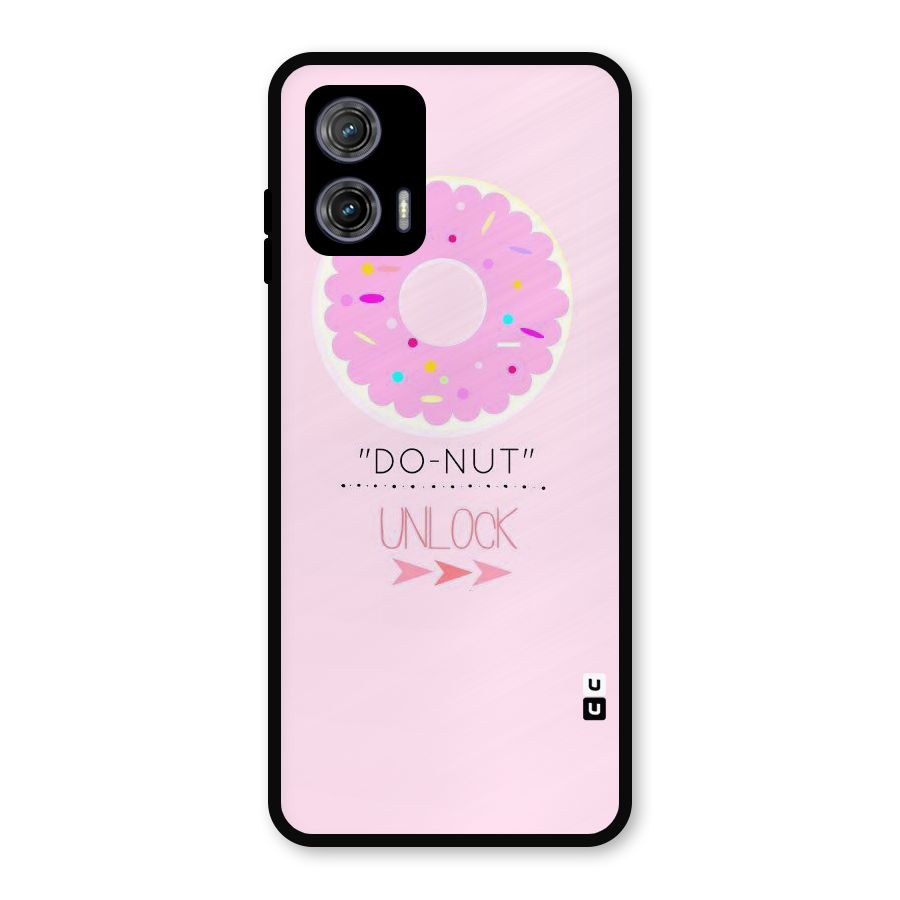 Do-Nut Unlock Metal Back Case for Moto G73