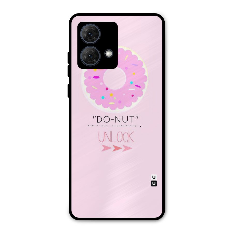 Do-Nut Unlock Metal Back Case for Moto G84