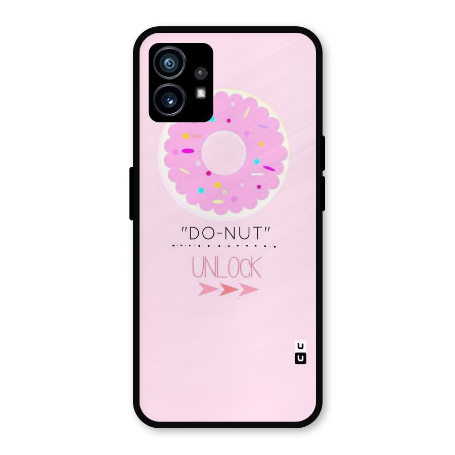 Do-Nut Unlock Metal Back Case for Nothing Phone 1