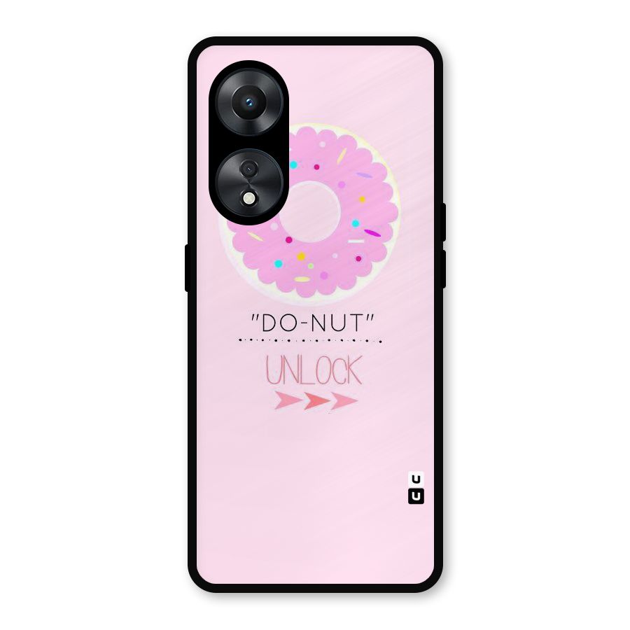 Do-Nut Unlock Metal Back Case for Oppo A78