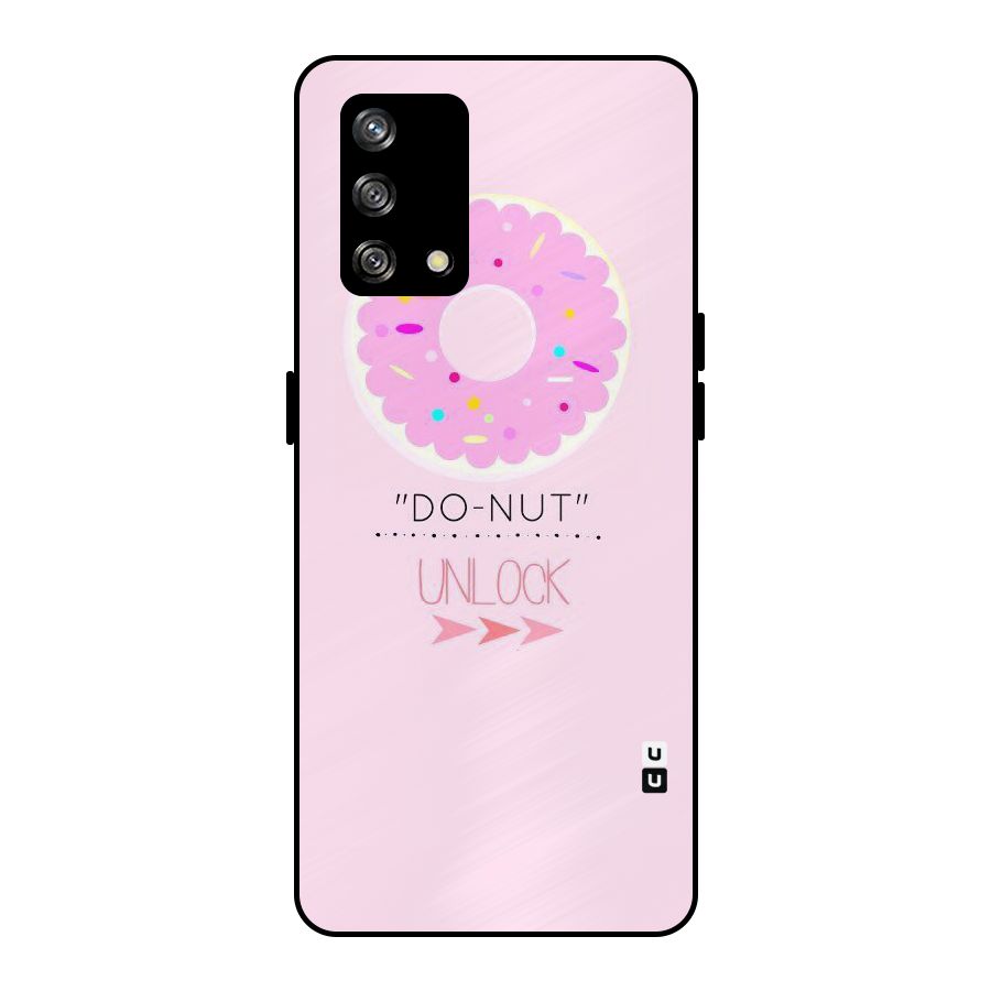 Do-Nut Unlock Metal Back Case for Oppo F19