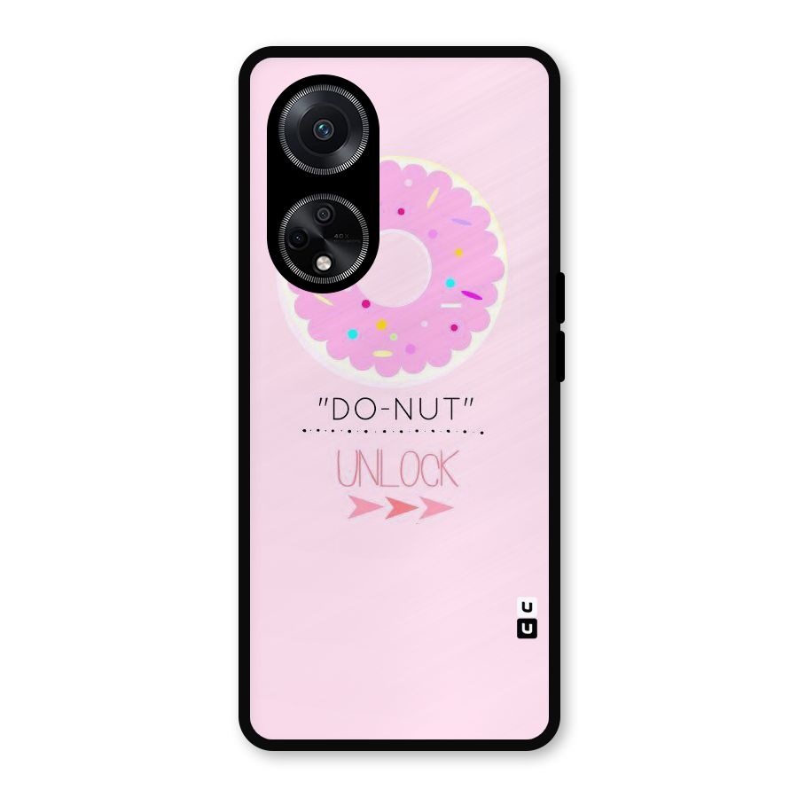 Do-Nut Unlock Metal Back Case for Oppo F23