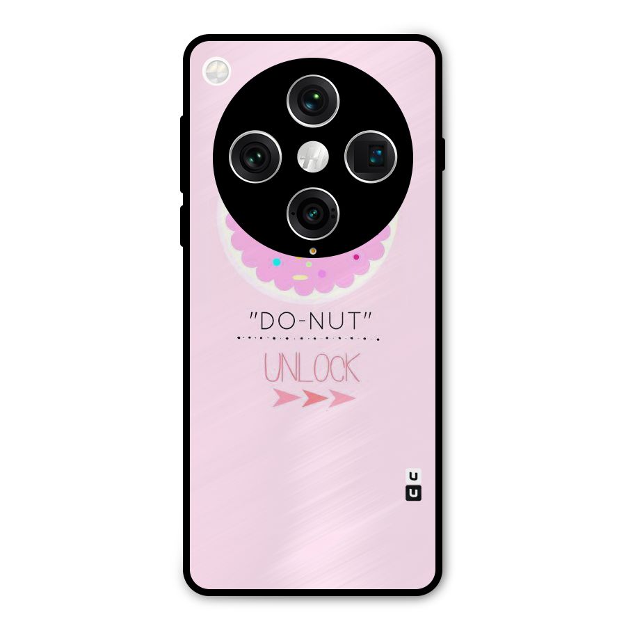 Do-Nut Unlock Metal Back Case for Oppo Find X8 Pro