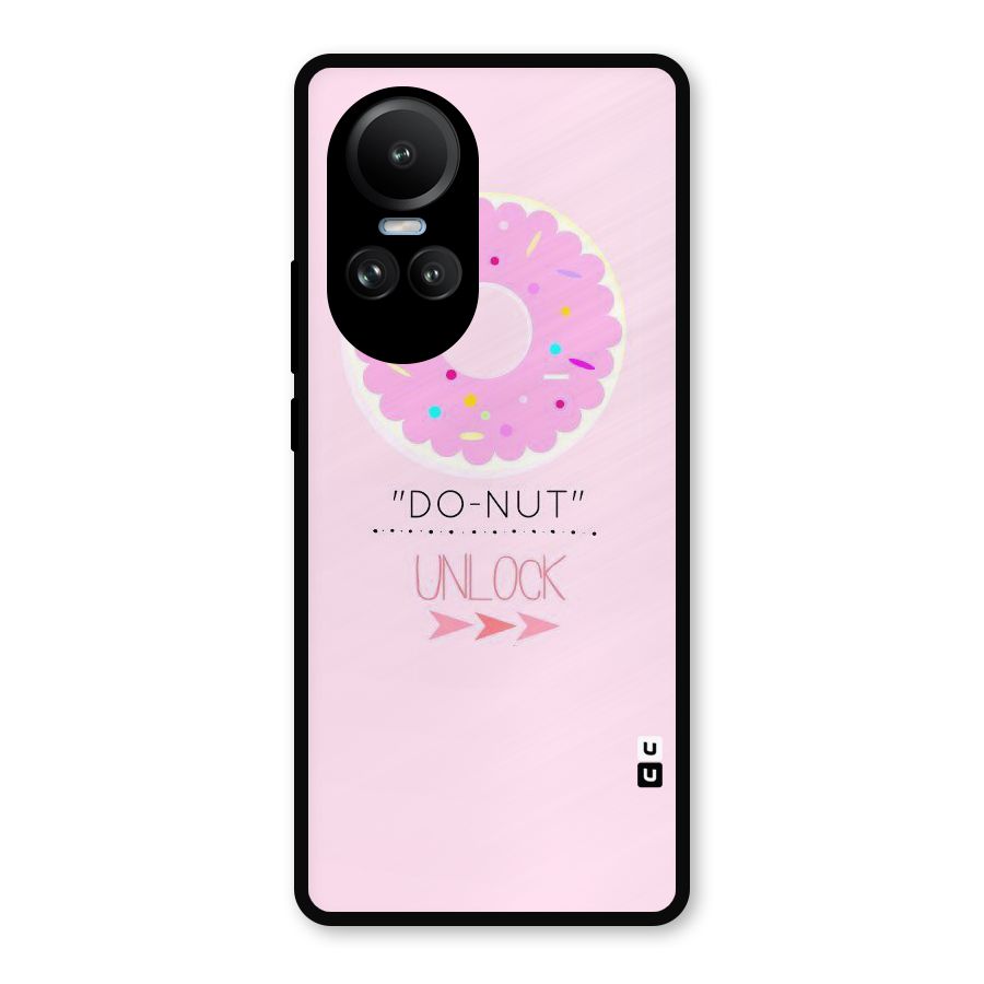 Do-Nut Unlock Metal Back Case for Oppo Reno10 Pro
