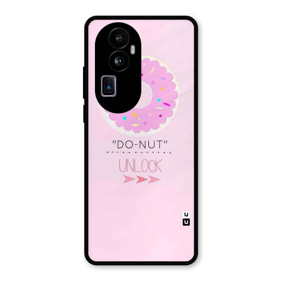 Do-Nut Unlock Metal Back Case for Oppo Reno10 Pro Plus
