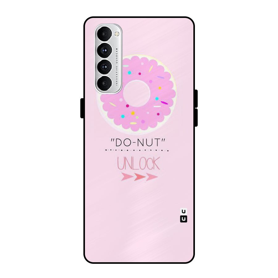 Do-Nut Unlock Metal Back Case for Oppo Reno4 Pro