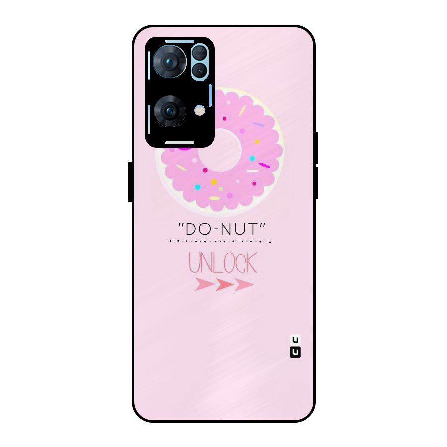 Do-Nut Unlock Metal Back Case for Oppo Reno7 Pro 5G