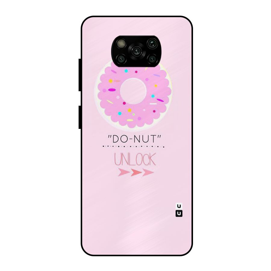 Do-Nut Unlock Metal Back Case for Poco X3
