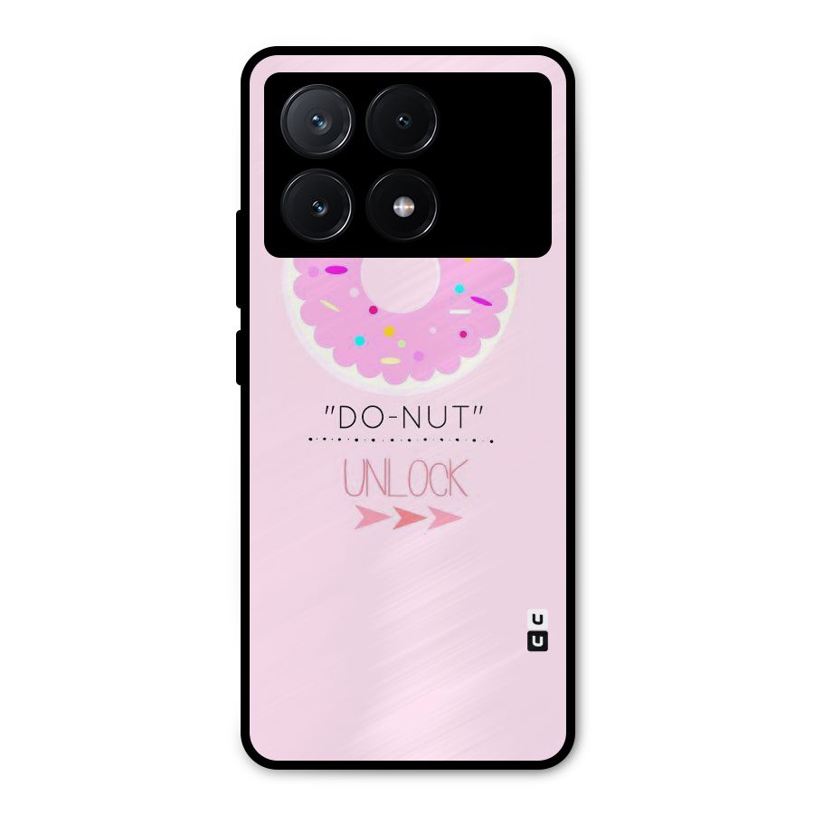 Do-Nut Unlock Metal Back Case for Poco X6 Pro