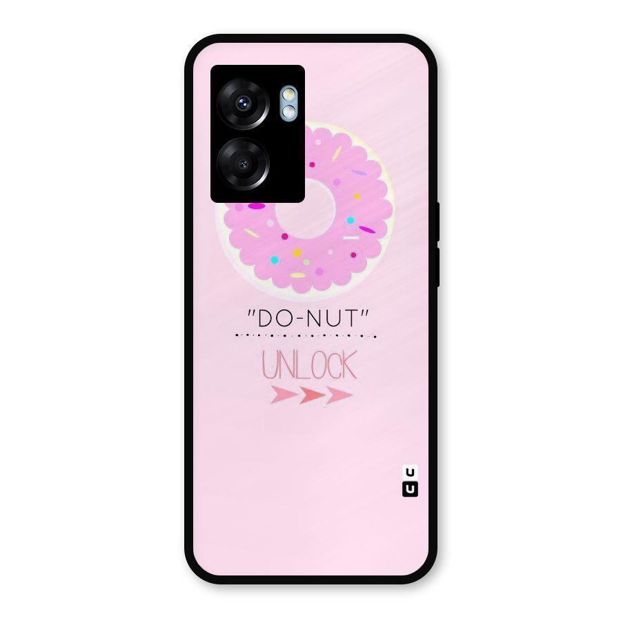 Do-Nut Unlock Metal Back Case for Realme Narzo 50 5G