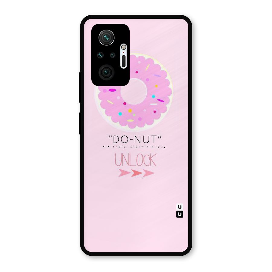 Do-Nut Unlock Metal Back Case for Redmi Note 10 Pro Max