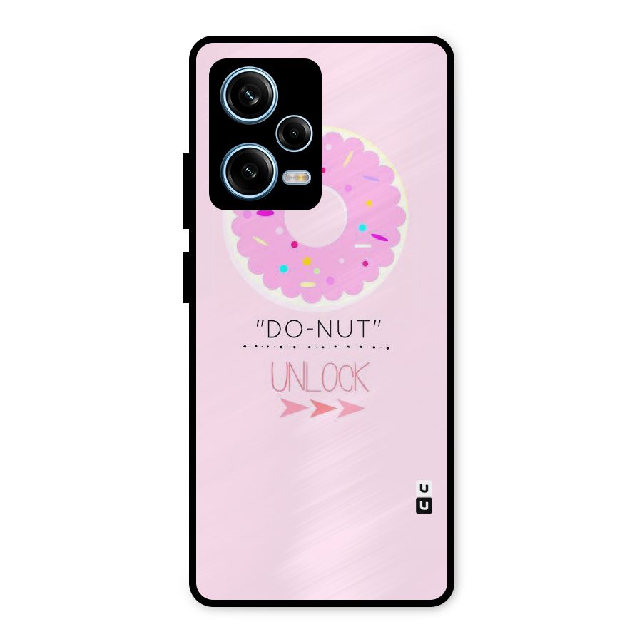 Do-Nut Unlock Metal Back Case for Redmi Note 12 Pro