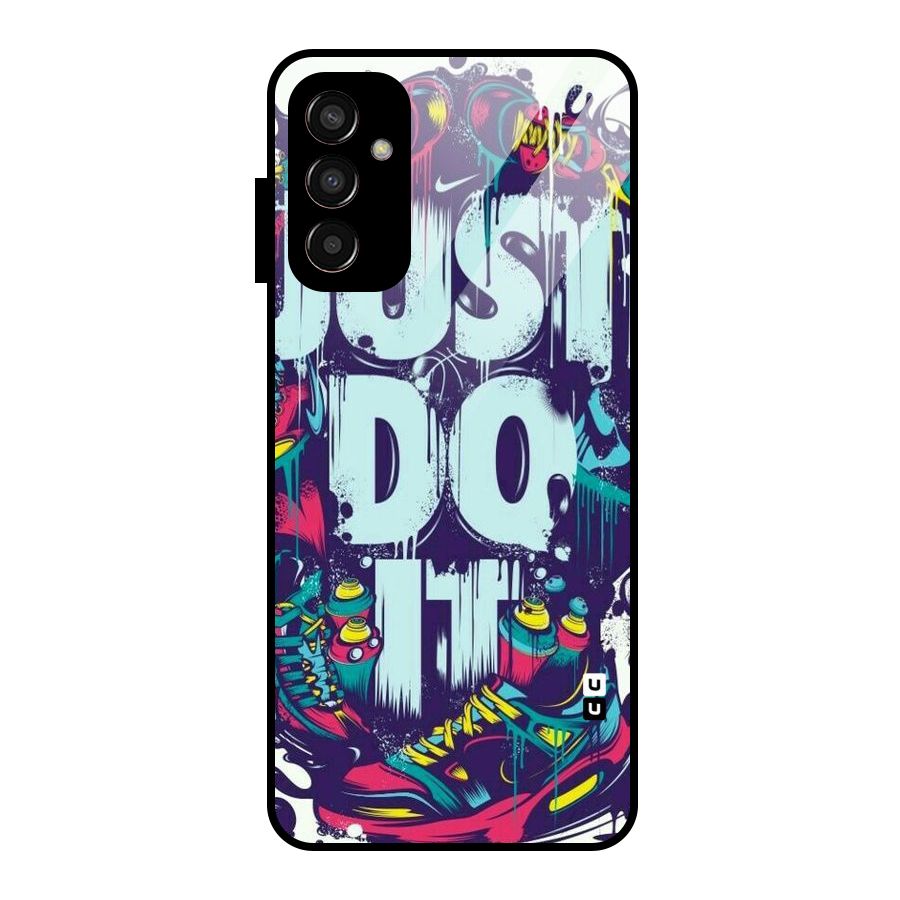 Do It Abstract Glass Back Case for Galaxy F13