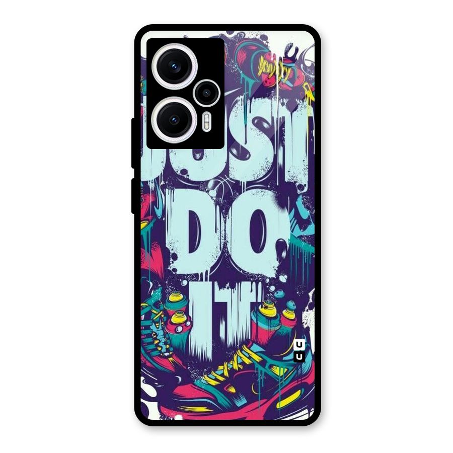Do It Abstract Glass Back Case for Poco F5