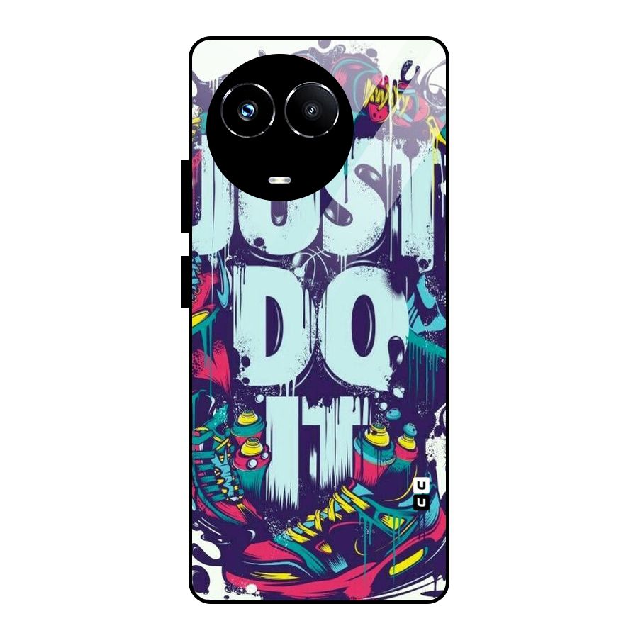 Do It Abstract Glass Back Case for Realme 11X