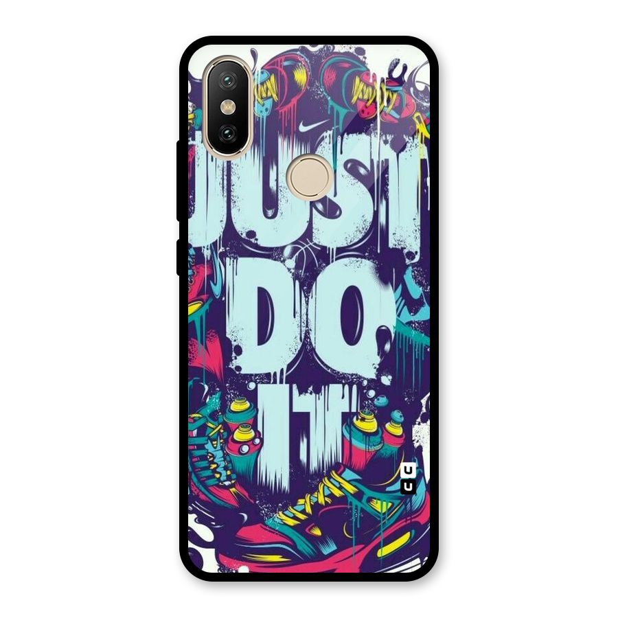Do It Abstract Glass Back Case for Redmi A2