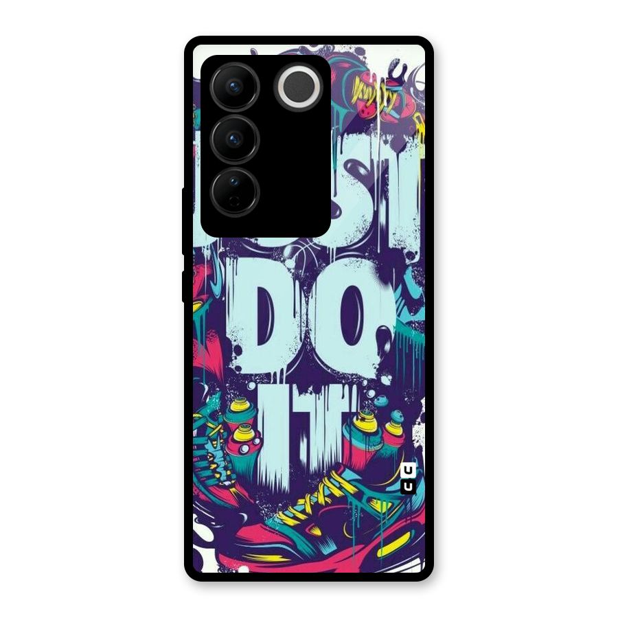 Do It Abstract Glass Back Case for Vivo V27