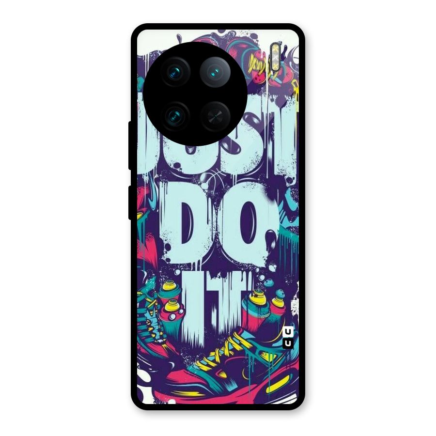 Do It Abstract Glass Back Case for Vivo X90 Pro