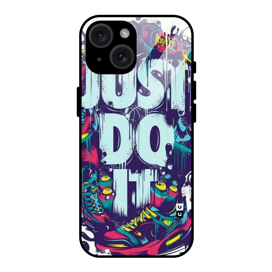 Do It Abstract Glass Back Case for iPhone 15