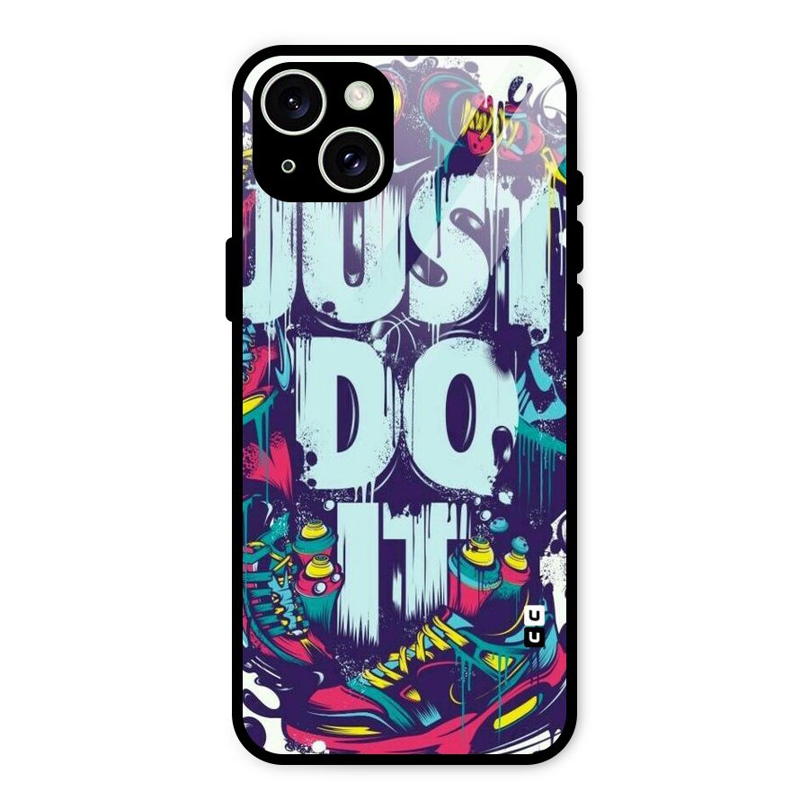 Do It Abstract Glass Back Case for iPhone 15 Plus