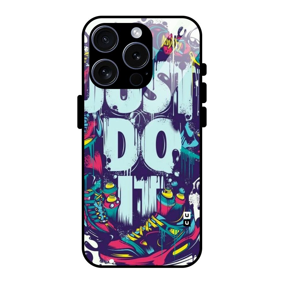 Do It Abstract Glass Back Case for iPhone 15 Pro