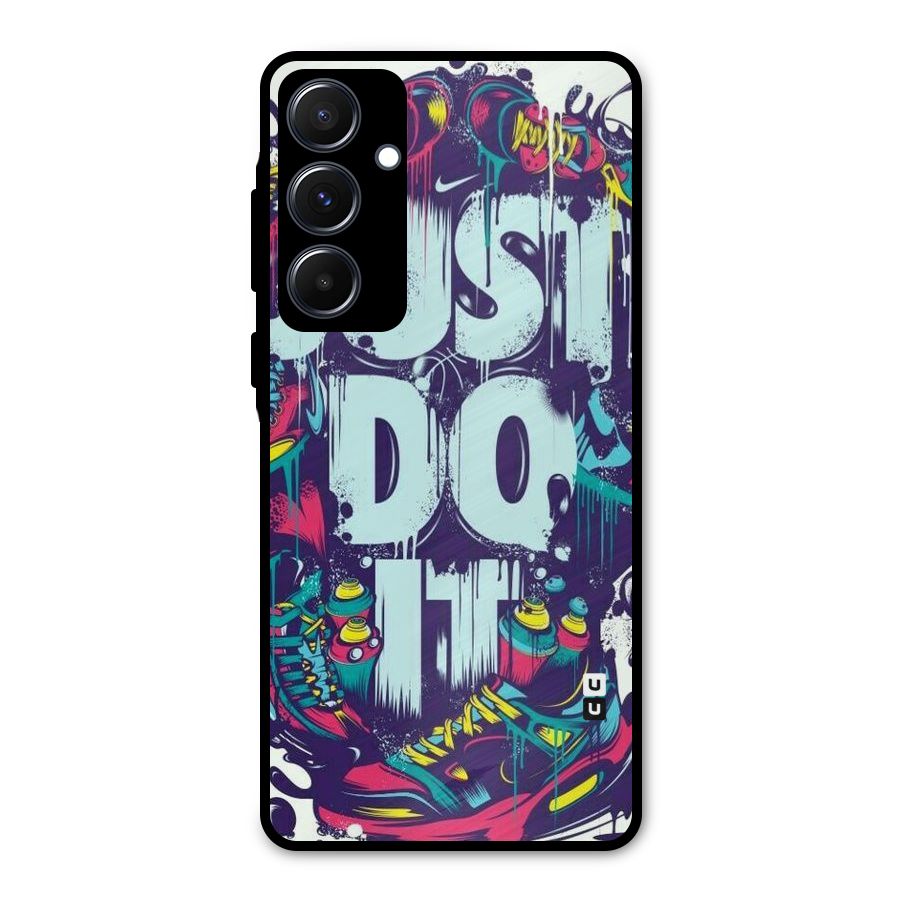 Do It Abstract Metal Back Case for Galaxy A55