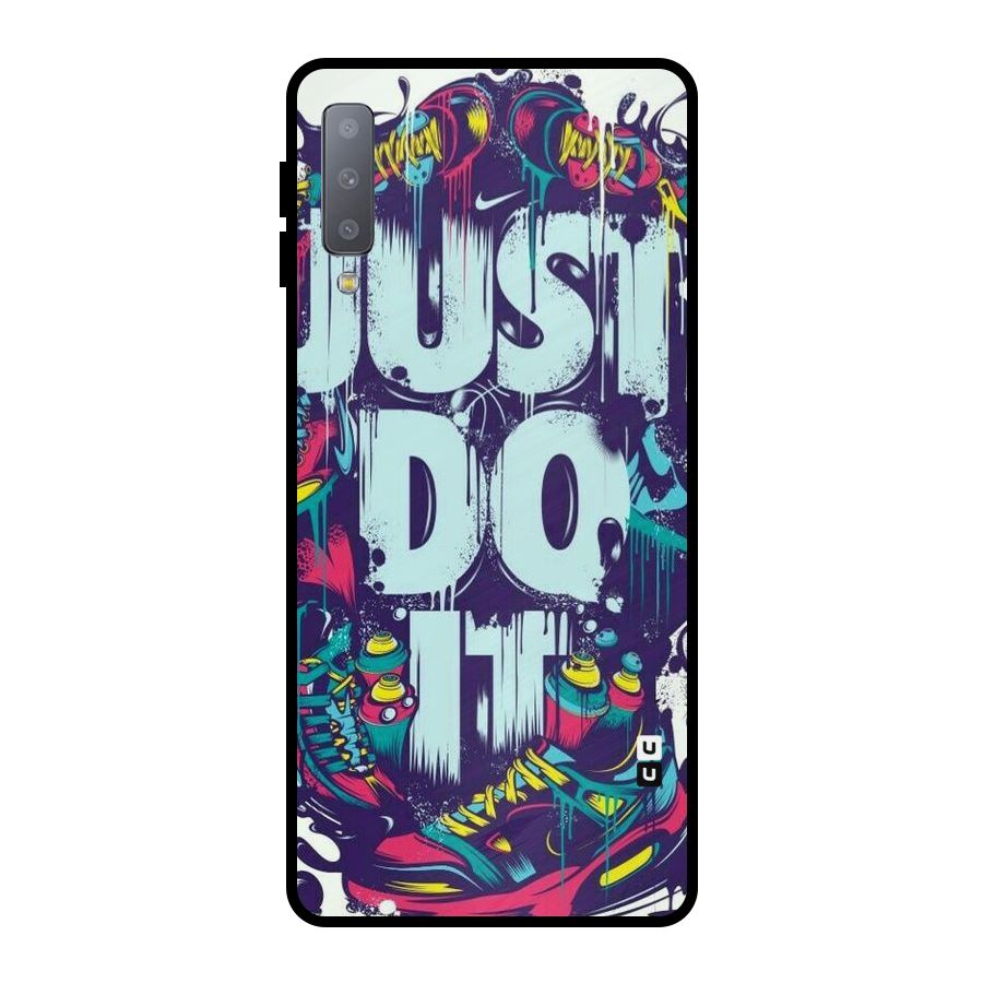 Do It Abstract Metal Back Case for Galaxy A7 (2018)