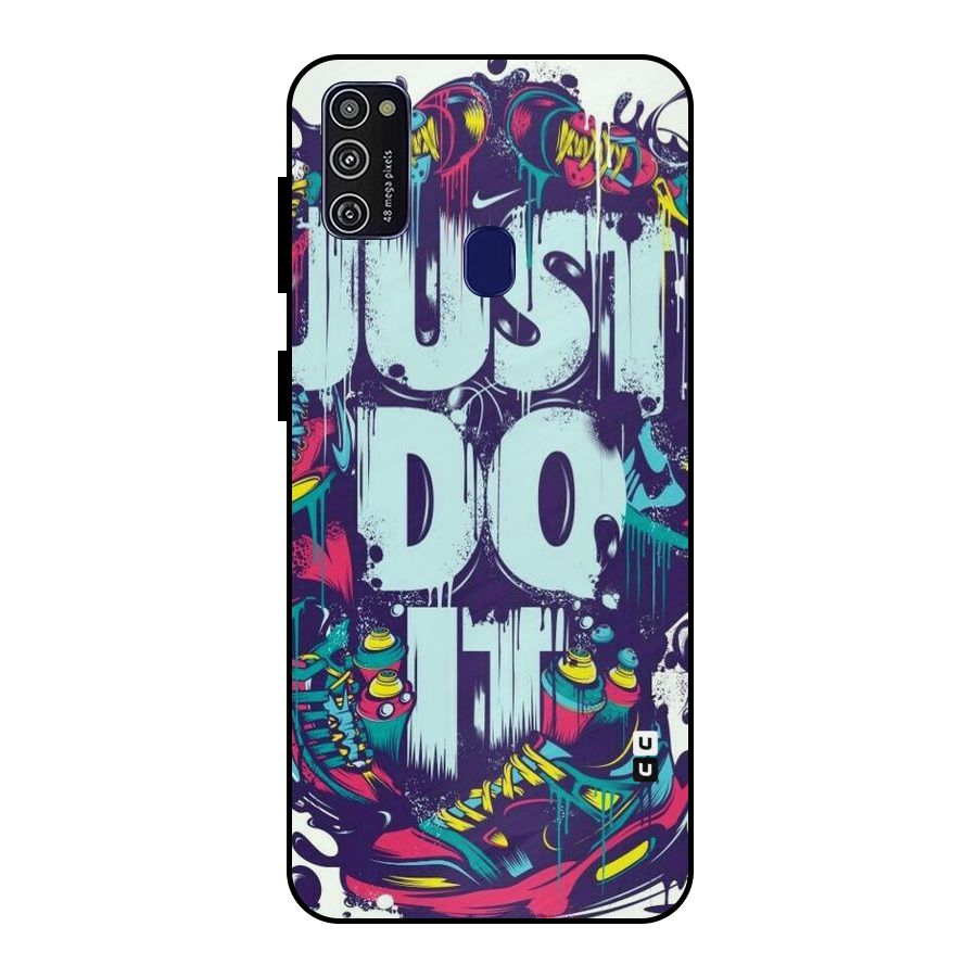 Do It Abstract Metal Back Case for Galaxy M21