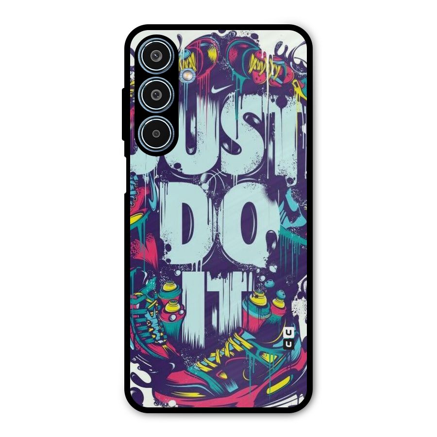 Do It Abstract Metal Back Case for Galaxy M35