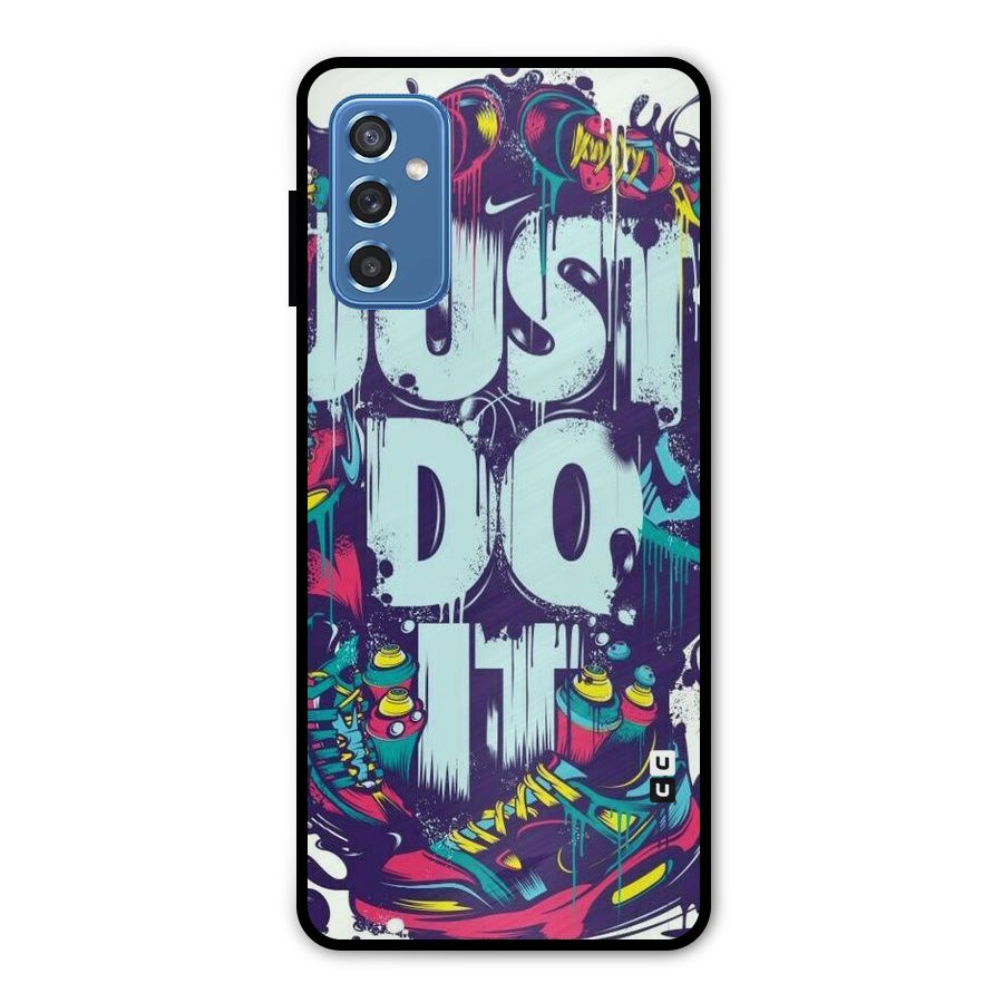 Do It Abstract Metal Back Case for Galaxy M52 5G