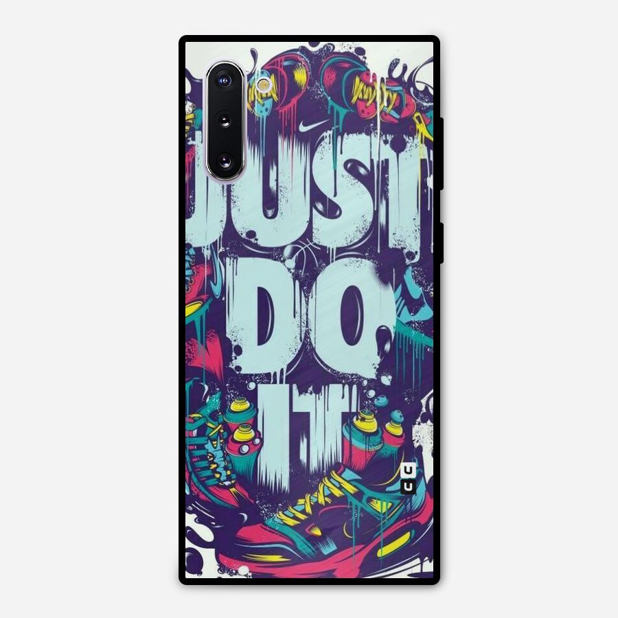 Do It Abstract Metal Back Case for Galaxy Note 10