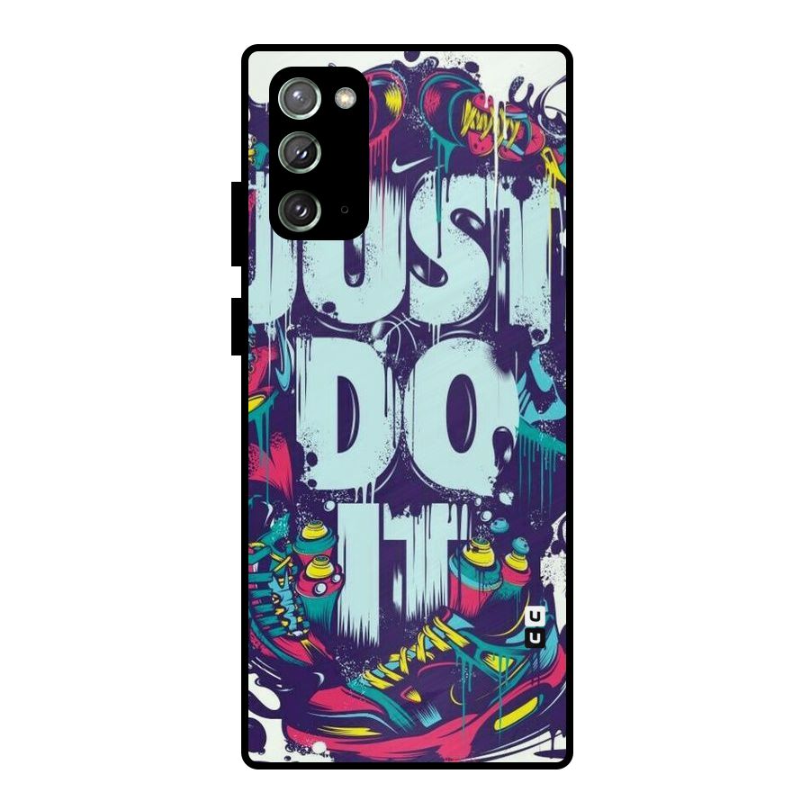Do It Abstract Metal Back Case for Galaxy Note 20
