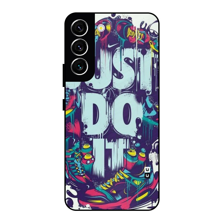 Do It Abstract Metal Back Case for Galaxy S22 5G