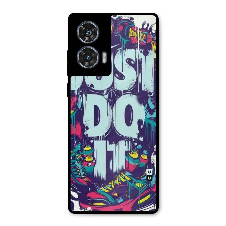 Do It Abstract Metal Back Case for Motorola G96