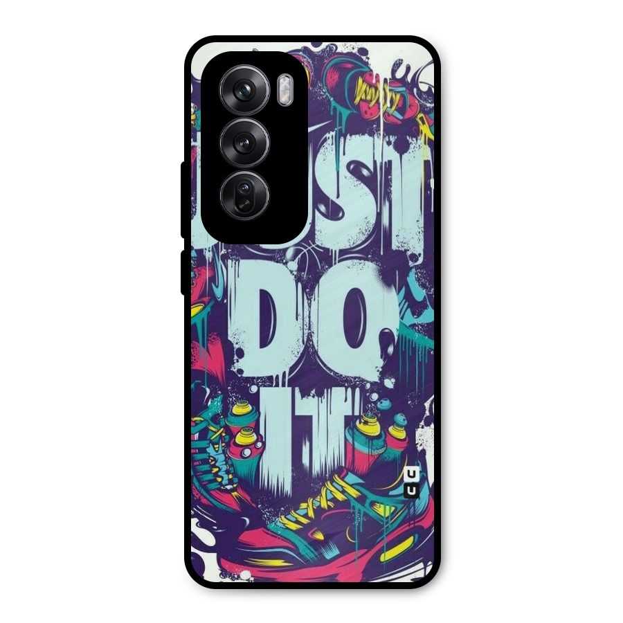 Do It Abstract Metal Back Case for Oppo Reno12 Pro