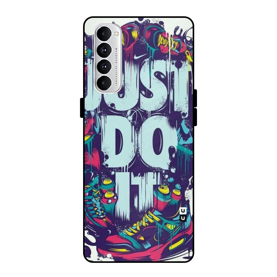 Do It Abstract Metal Back Case for Oppo Reno4 Pro