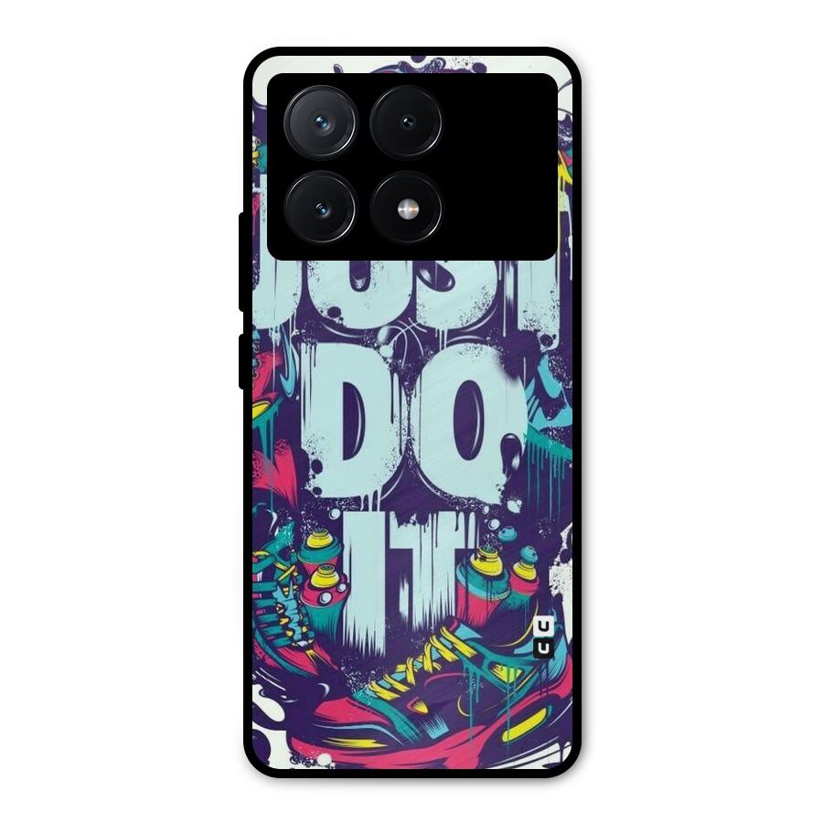 Do It Abstract Metal Back Case for Poco X6 Pro