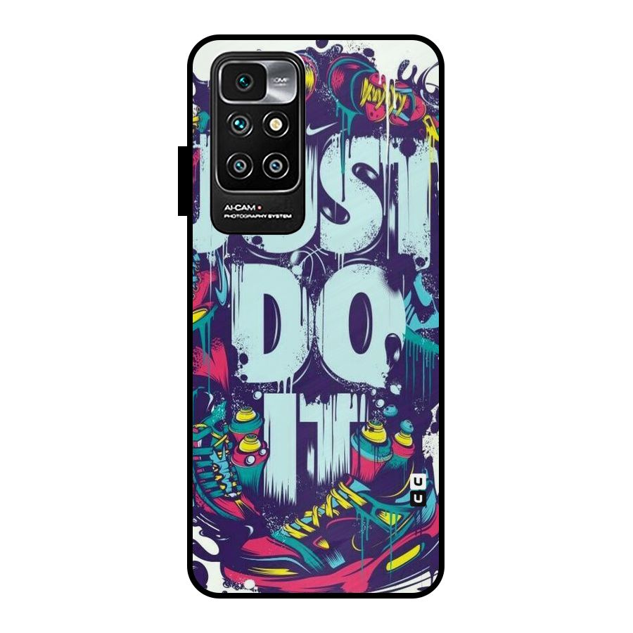 Do It Abstract Metal Back Case for Redmi 10 Prime