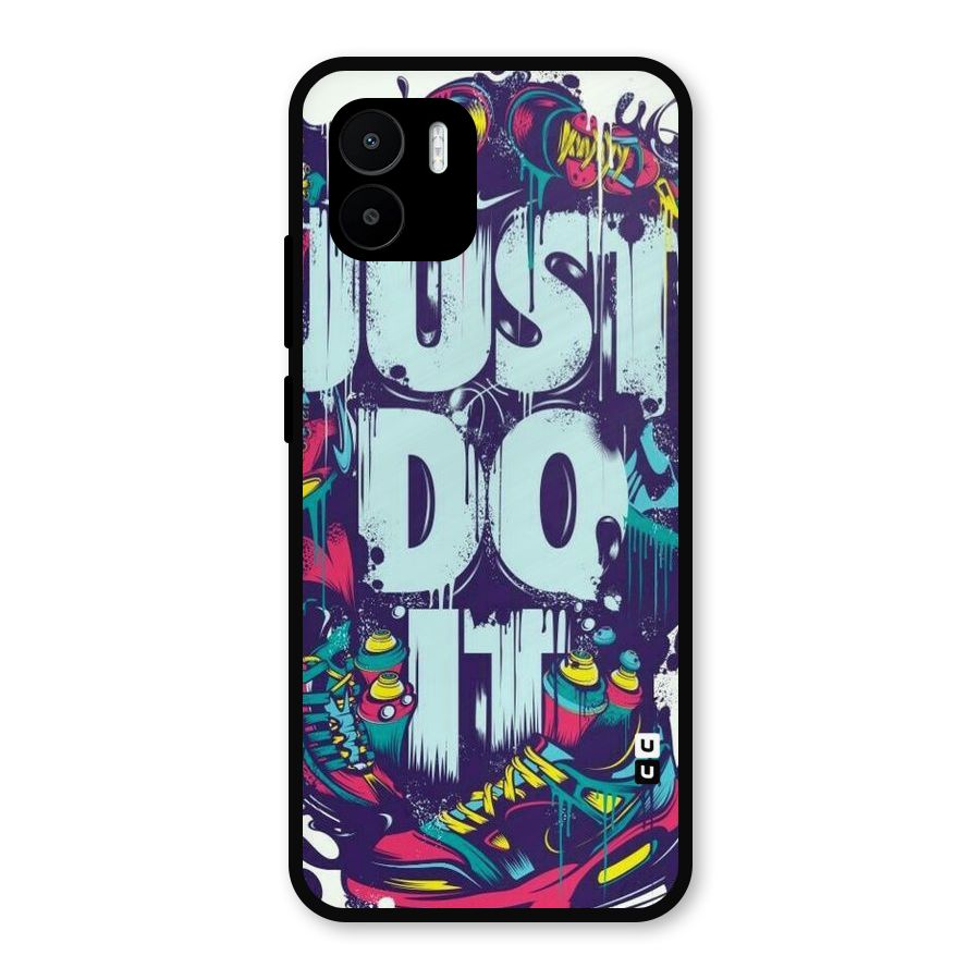 Do It Abstract Metal Back Case for Redmi A2