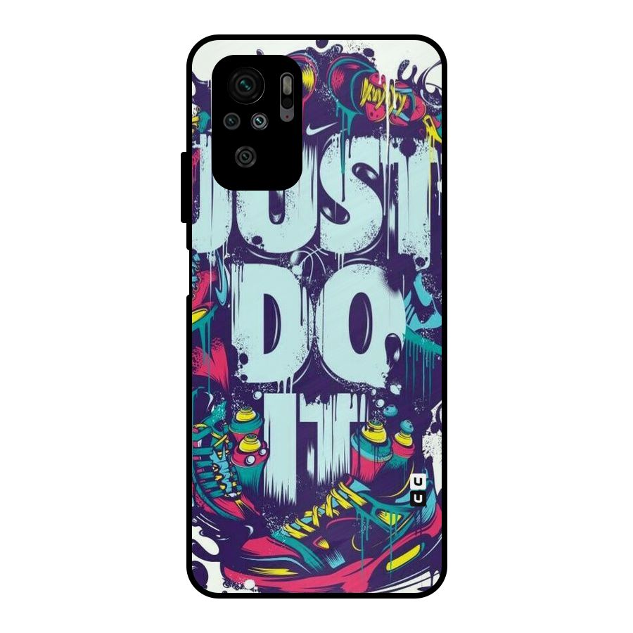 Do It Abstract Metal Back Case for Redmi Note 10S