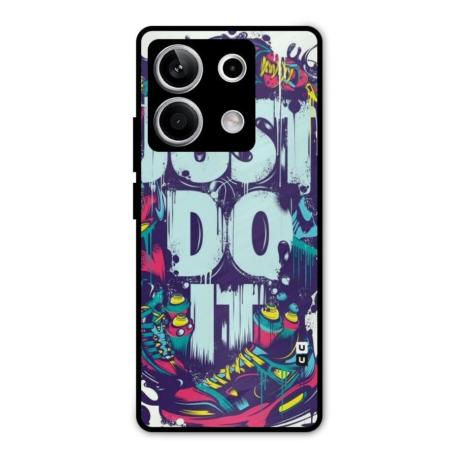 Do It Abstract Metal Back Case for Redmi Note 13 5G